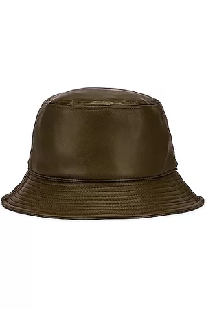 Stand Studio Women Hats - Vida Faux Leather Bucket Hat in Moss