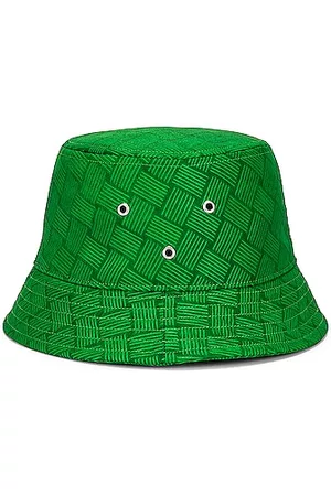 Bottega Veneta Intreccio Jacquard Nylon Bucket Hat in Parakeet