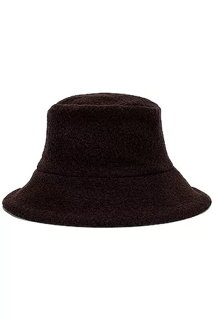 Janessa Leone Rivi Bucket Hat in Chocolate