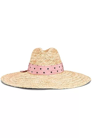 Miu Miu Raffia Ribbon Sun Hat in Naturale & Gemma