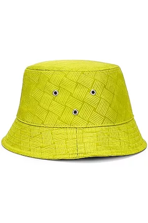 Bottega Veneta Intreccio Jacquard Nylon Bucket Hat in Kiwi