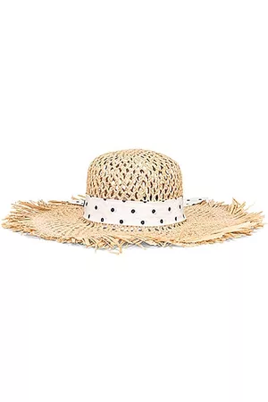 Miu Miu Raffia Ribbon Sun Hat in Naturale & Avirio