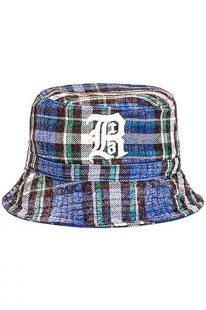 R13 Double Layer Bucket Hat in & Plaid