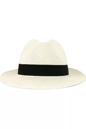Saint Laurent Chapeau De Paille Hat in Off