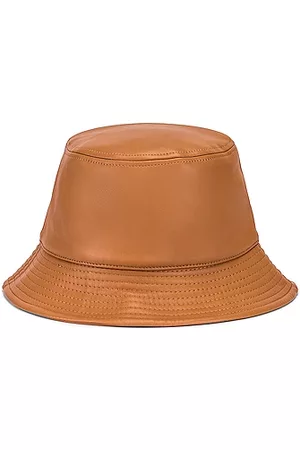 Stand Studio Vida Faux Leather Bucket Hat in Tan
