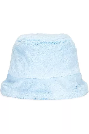 GLADYS TAMEZ MILLINERY Faux Fur Bucket Hat in Light
