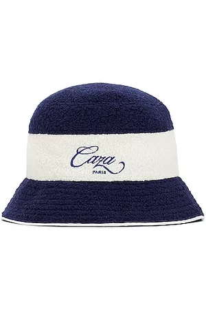 Casablanca Caza Embroidered Terry Bucket hat in Navy