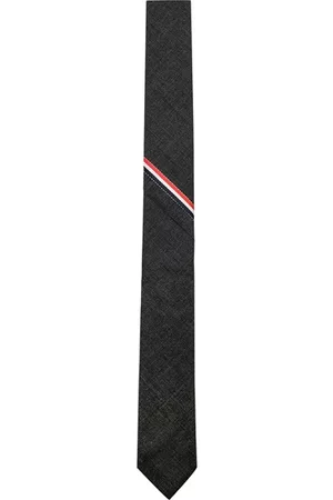 Thom Browne Classic Twill Necktie in Dark Grey