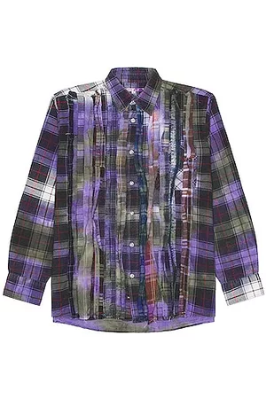 Pins & Needles Men Tops - Rebuild Tie-Dye Ribbon Flannel Shirt in Assorted