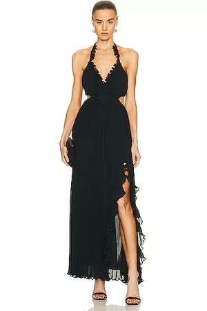 LOVESHACKFANCY Women Maxi Dresses - Talitha Dress in Black