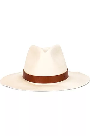 Janessa Leone Women Hats - Sable Fedora in Off White