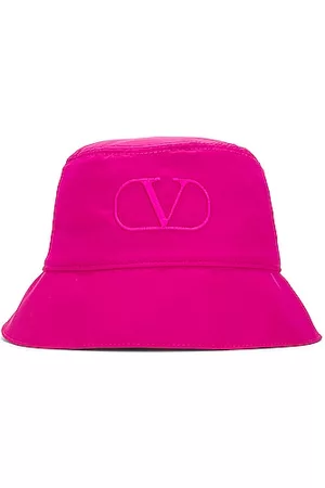 VALENTINO GARAVANI Valentino V Logo Signature Bucket Hat in Pink PP