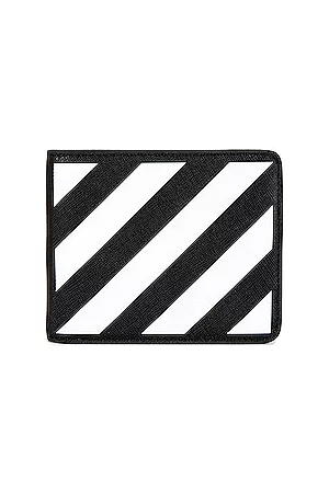 OFF-WHITE Binder Diagonal Wallet in Black & White