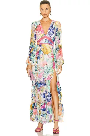 ROCOCO SAND Zazu Maxi Dress in Motley Tropical