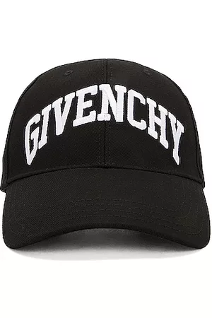 Givenchy Men Caps - Embroidered Logo Curved Cap in Black