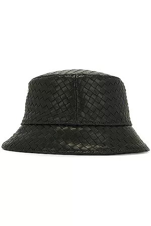 Bottega Veneta Men Hats - Nappa Bucket Hat in Dark Green