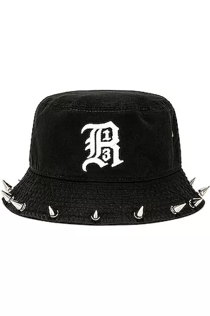 R13 Women Hats - Studded Bucket Hat in BLACK