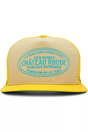 Rhude Chateau Hat in Yellow & Tan