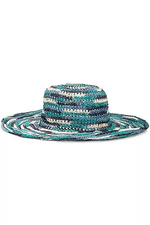 SENSI STUDIO Hippie Fiesta Hat in Blue
