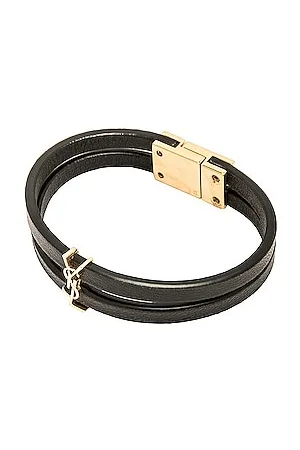 Dunhill Silver-tone Pebbled-leather Bracelet in Blue for Men