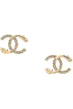 Chanel Black Enamel CC Stud Earrings | Rent Chanel jewelry for $55/month -  Join Switch