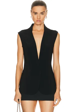 Norma Kamali Sleeveless Single Breasted Jacket in - . Size L (also in XS, M).