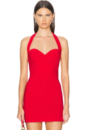 Norma Kamali Cayla Bodysuit in - Red. Size L (also in M, S, XS).