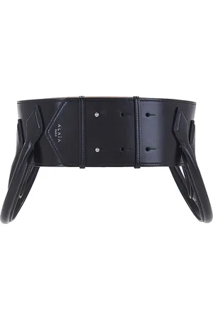 Alaïa Teckel Double Belt in - Black. Size 65 (also in ).