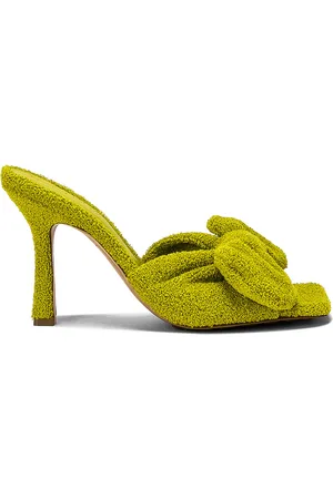 Bottega Veneta Stretch Mule Sandals in - Green. Size 36.5 (also in 37, 37.5, 38).