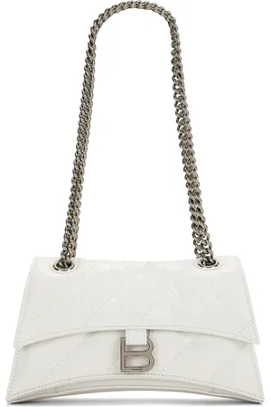 Balenciaga Small Crush Chain Shoulder Bag in - White. Size all.