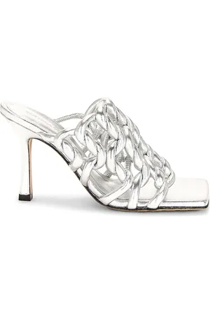 Bottega Veneta Reflection Weave Stretch Mule Sandals in - Metallic . Size 36 (also in 36.5, 37.5, 39, 39.5).