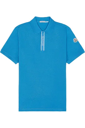 Moncler Short Sleeve Polo in - Blue. Size L (also in M).