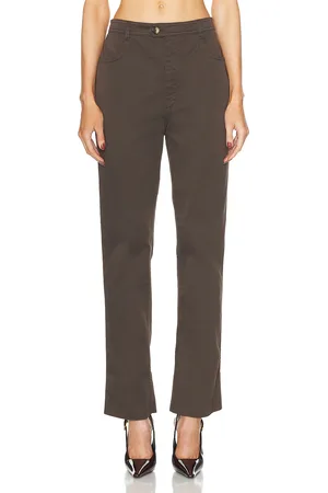 Saint Laurent Bootcut Pant in - Brown. Size 24 (also in 26, 27, 28, 29).