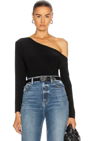 Norma Kamali Long Sleeve Drop Shoulder Bodysuit in - . Size L (also in XL).
