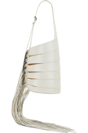 Alaïa Medium Babel Fringe Hobo Bag in - White. Size all.