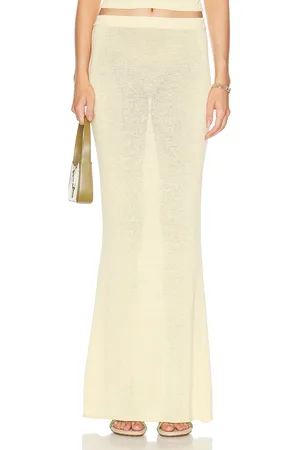SER.O.YA Kora Skirt in - Yellow. Size L (also in M, S, XL, XS).