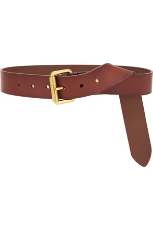 Saint Laurent Square Buckle Long Belt in - Brown. Size 85 (also in 90).