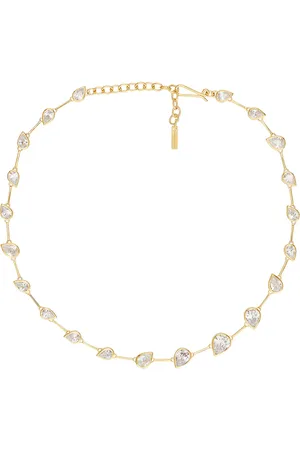 COMPLETEDWORKS 18k Gold Plated & Cubic Zirconia Necklace in - Metallic Gold. Size all.