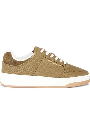 Saint Laurent SL61 Low Top Sneaker in - Olive. Size 36 (also in 37, 40.5, 41, 38.5, 39.5, 40, 36.5, 37.5, 38, 39).