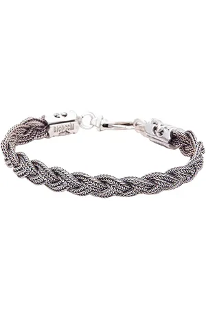 EMANUELE BICOCCHI Flat Braided Bracelet in - Metallic . Size L (also in ).