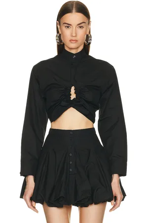 Alaïa Cropped Shirt in - Black. Size 42 (also in ).