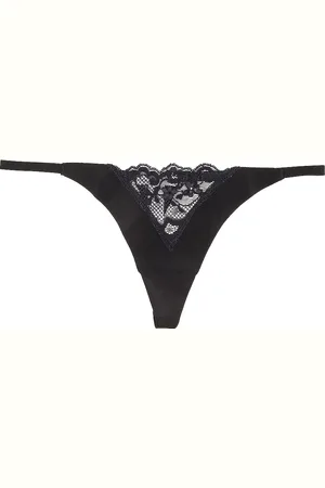 FLEUR DU MAL Charlotte Lace V String Panty in - . Size S/M (also in ).