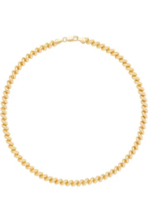 mega San Marcos Necklace in - Metallic Gold. Size all.