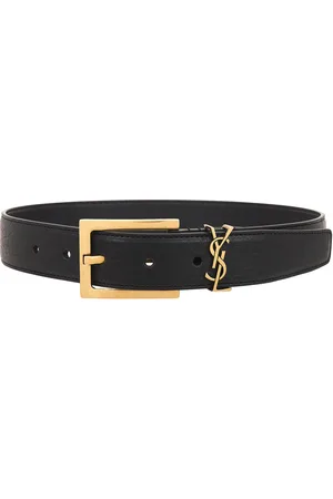 Saint Laurent Monogramme Belt in - Black. Size 65 (also in 70, 75).