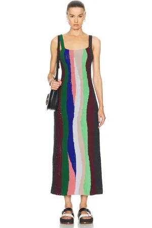 GABRIELA HEARST Arben Dress in - Green. Size M (also in ).