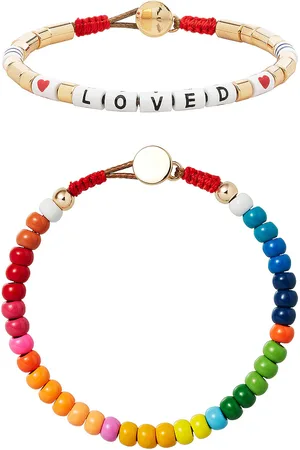 Roxanne Assoulin Loved Rainbow Duo Bracelet in - Red. Size all.