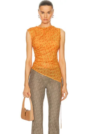Jade Cropper Layered Top in - Orange. Size XS (also in ).
