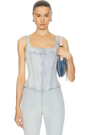 EB DENIM Rainy Corset in - Denim-Light. Size XS (also in L).