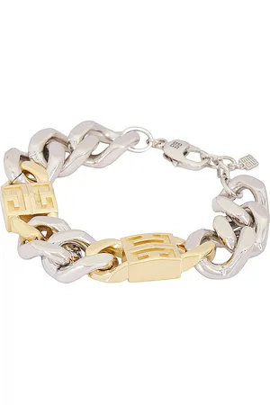 Givenchy 4G Golden Silvery Chain Large Bracelet in - Metallic Gold. Size all.