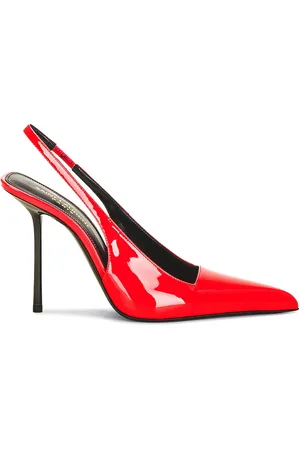 Saint Laurent Paloma Slingback Pump in - Coral. Size 38.5 (also in 39, 39.5, 41).